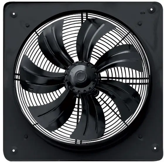 هواکش صنعتی ایلکای فلزی هفت پر با قاب مدل VIK40A4S-L دمنده